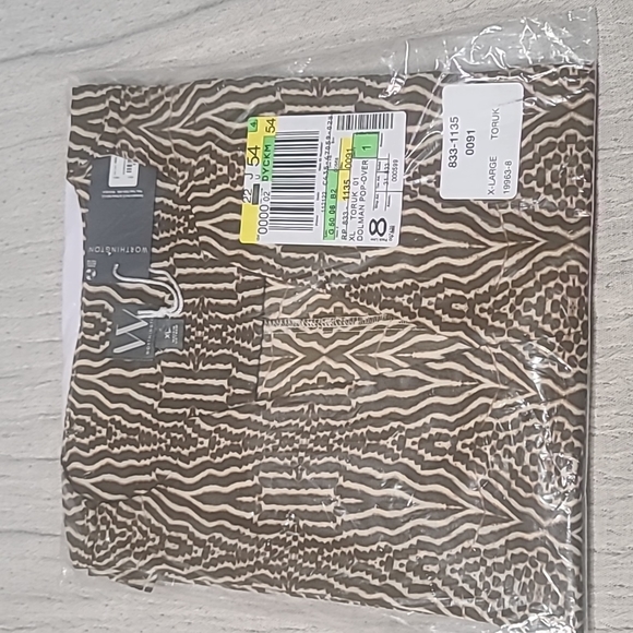 Worthington Women's Y Neck Elbow Sleeve Blouse - Picture 4 of 7